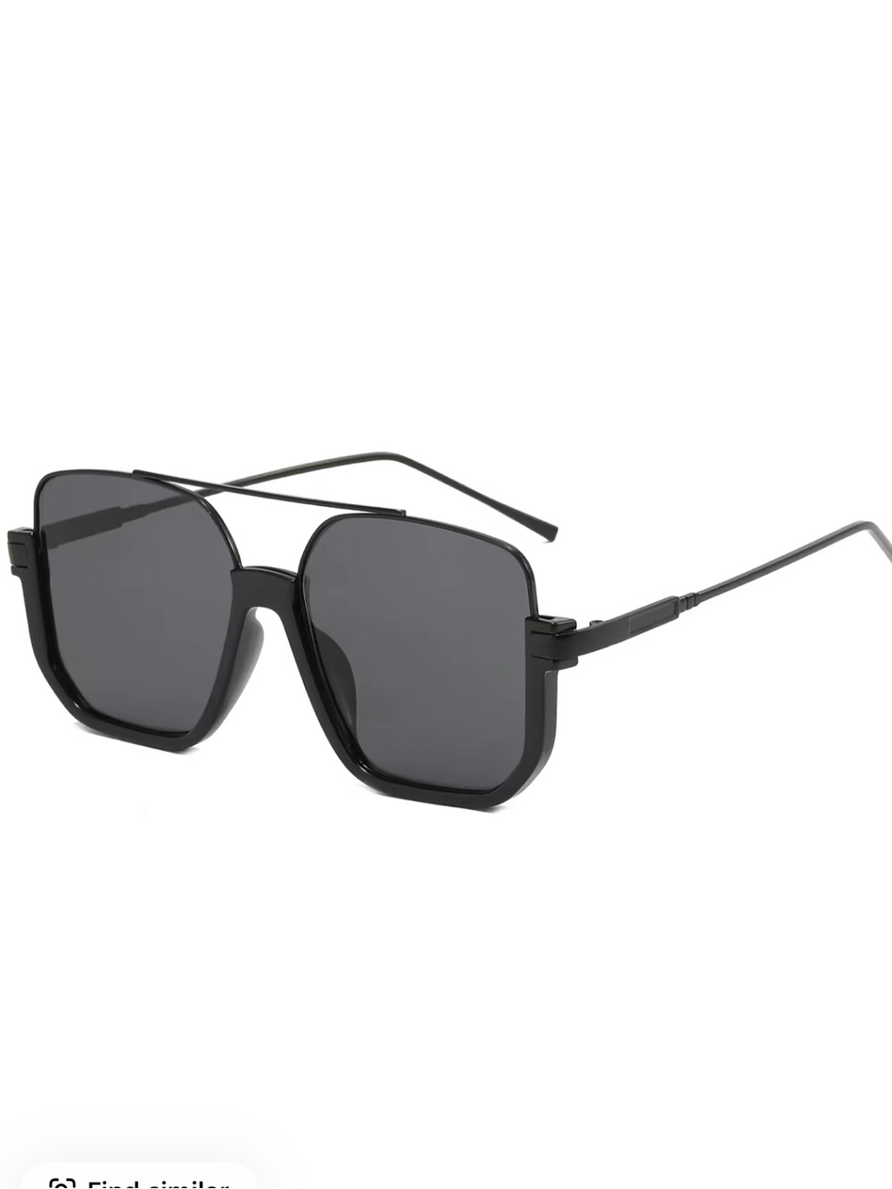 Oversized Square Sunglasses. NWOT. Black or Orange. (No case) - Picture 6 of 6